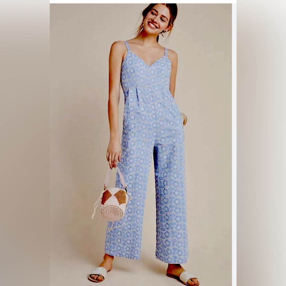 Eyelet jumpsuit sz M